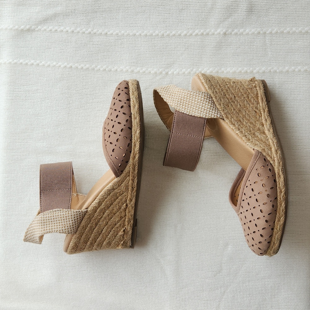 Adam Tucker Wedge Sandals